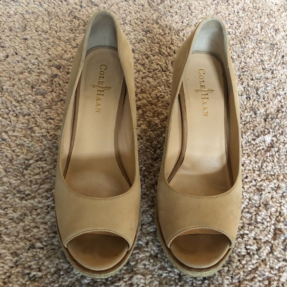 Cole Haan cork wedge